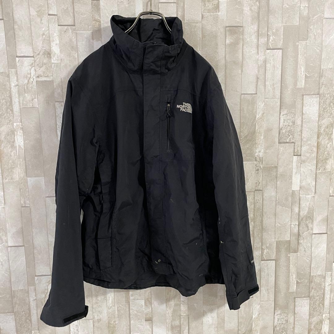 古着 THE NORTH FACE ナイロンジャケット HYVENT 黒色 M