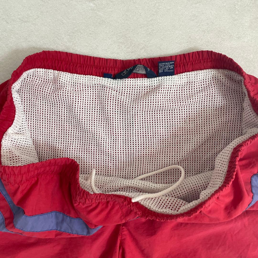 90s POLO RALPH LAUREN 赤 スイムショーツ Mサイズ