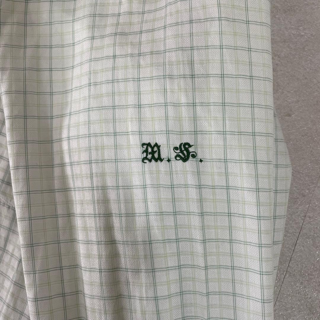 古着 BURBERRY LONDON 長袖シャツ 刺繍入り チェック柄