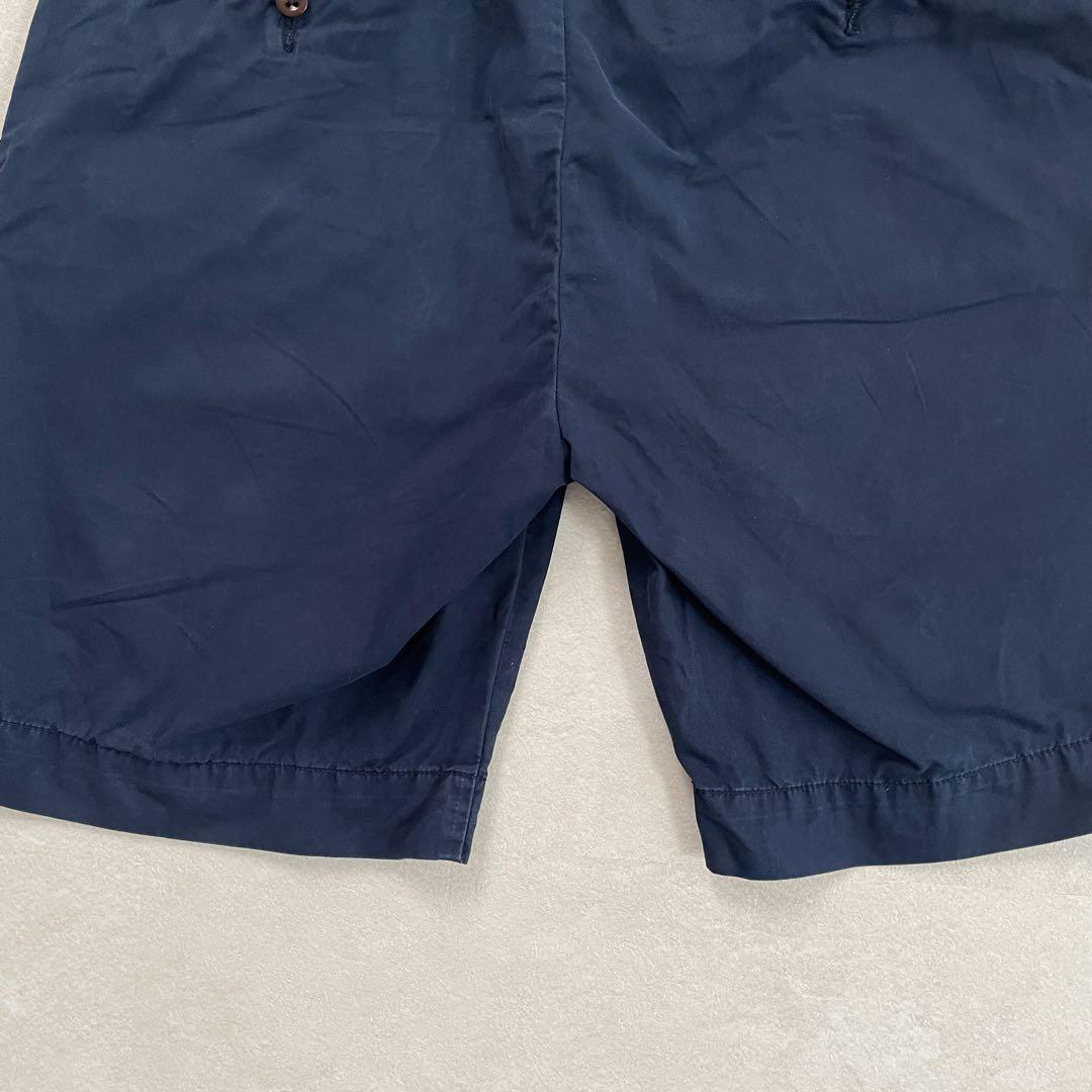 古着 90s POLO RALPH LAUREN ハーフパンツ 34 ネイビー