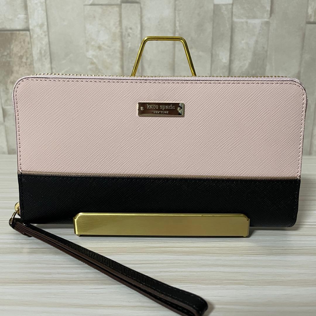 訳あり新品 kate spade 長財布 スマホケース 箱付