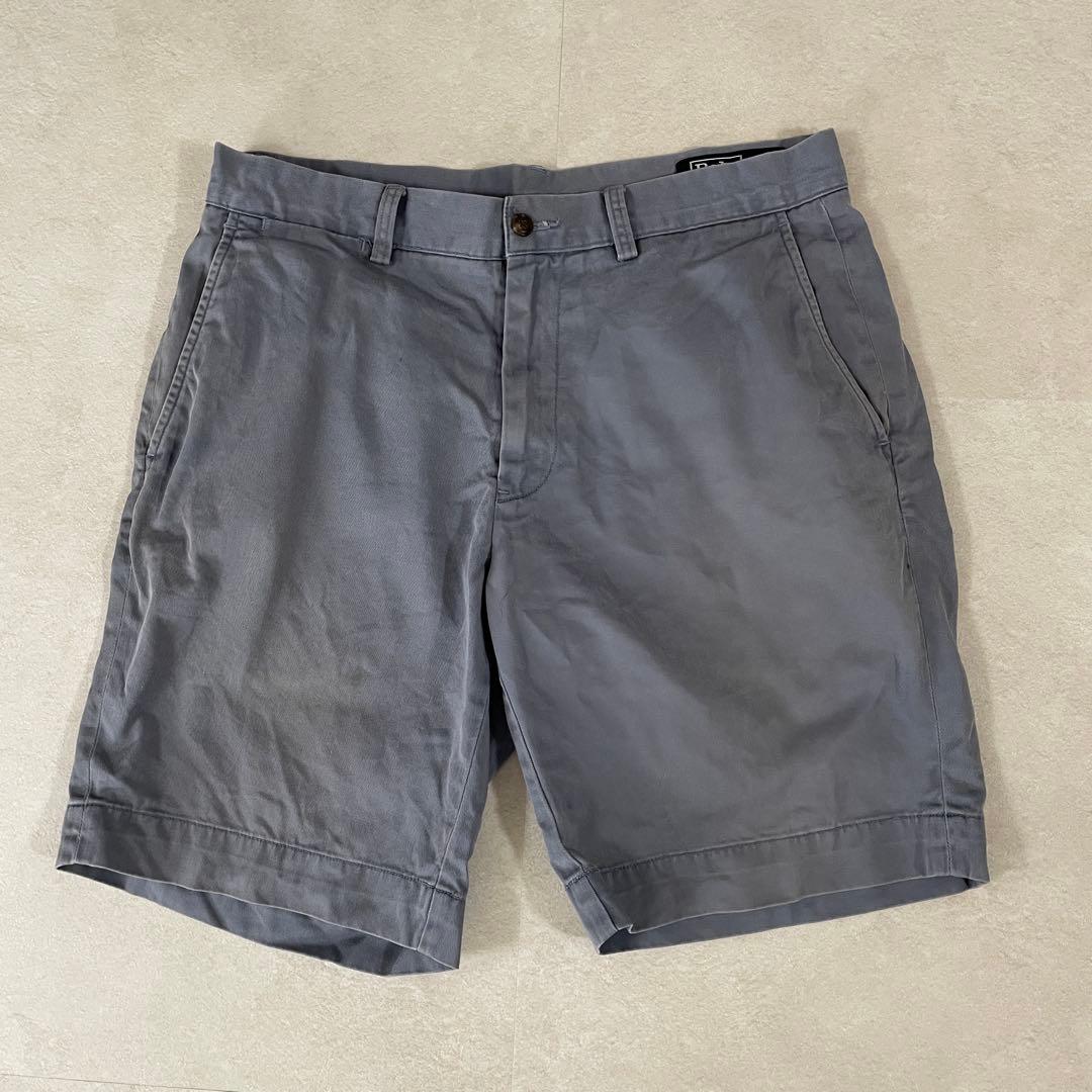 90s POLO RALPH LAUREN ハーフパンツ サイズ33 ブルー