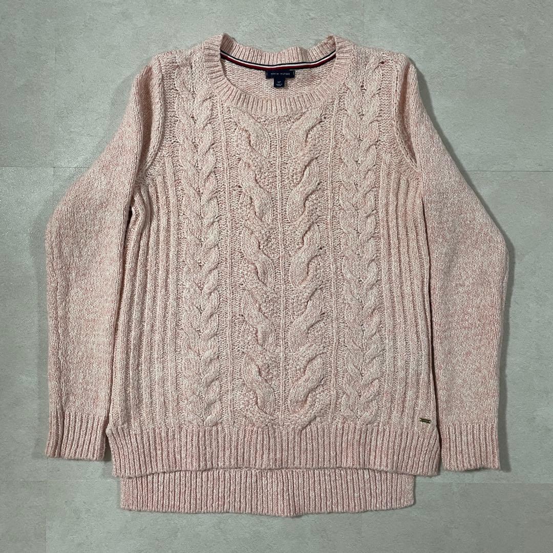 古着 TOMMY HILFIGER ニット 長袖セーター ケーブルニット