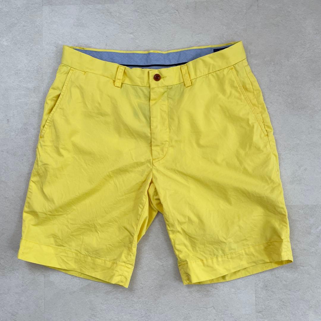 【美品】POLO RALPH LAUREN ハーフパンツ サイズ32 イエロー