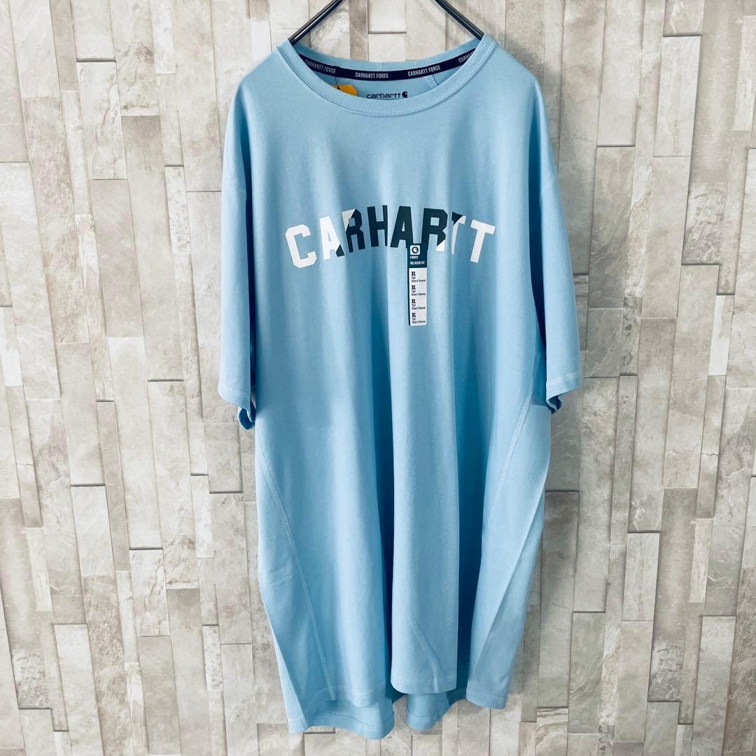 【新品未使用タグ付】Carhartt 水色 Tシャツ XL サイズ