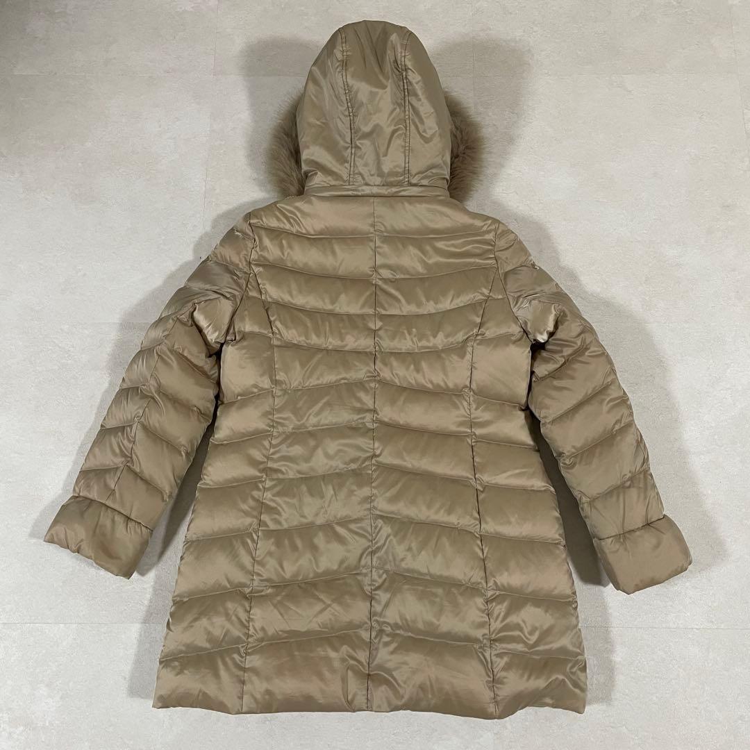 【美品】Chumandor ロングダウンジャケット サイズM ベージュ