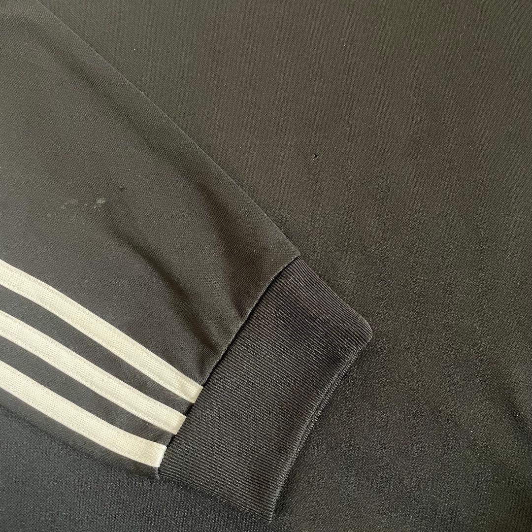 【美品】adidas サッカークラブロゴ入り 長袖パーカー Lサイズ ブラック