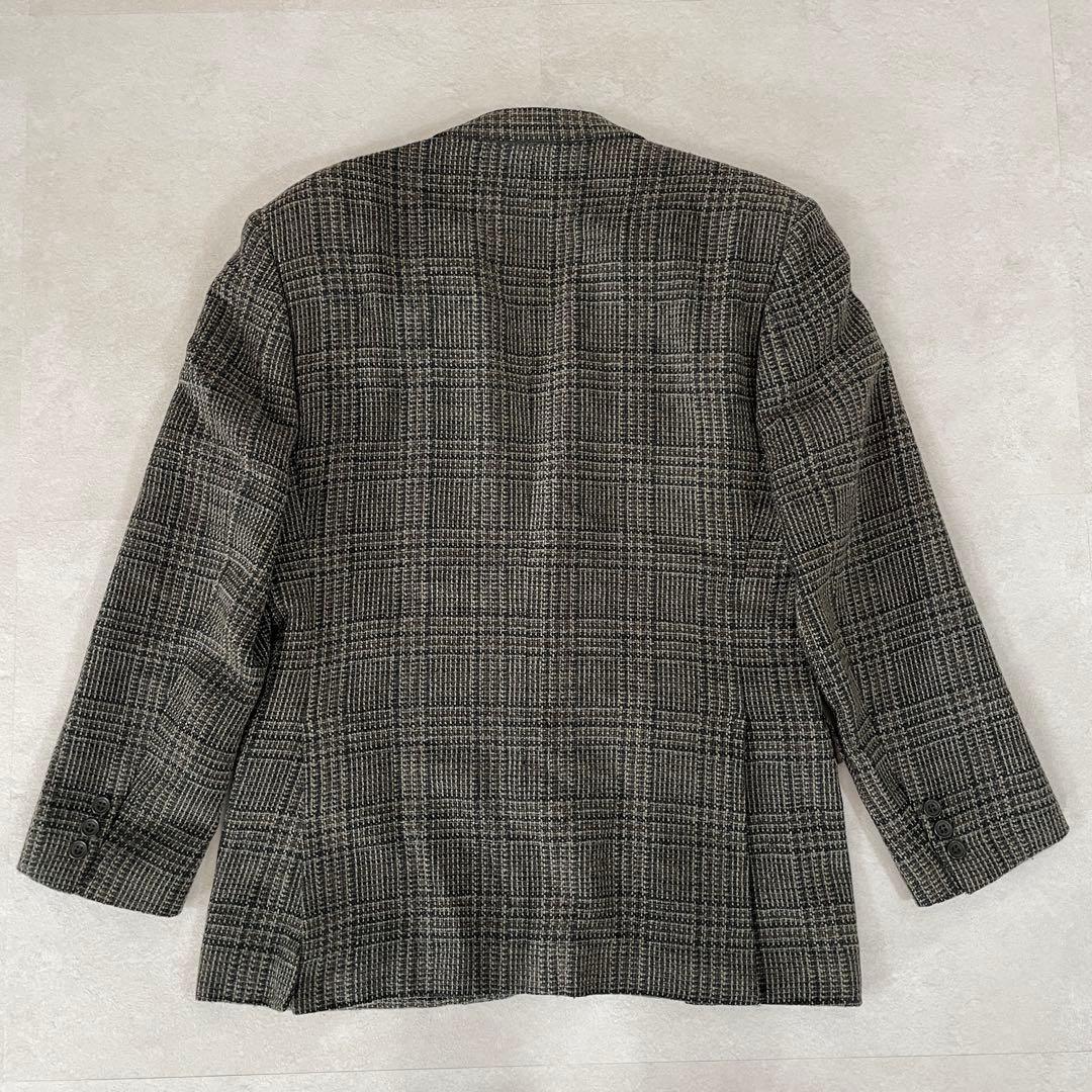 古着 DAKS テーラードジャケット 日本製 グレンチェック柄 サイズ90A4