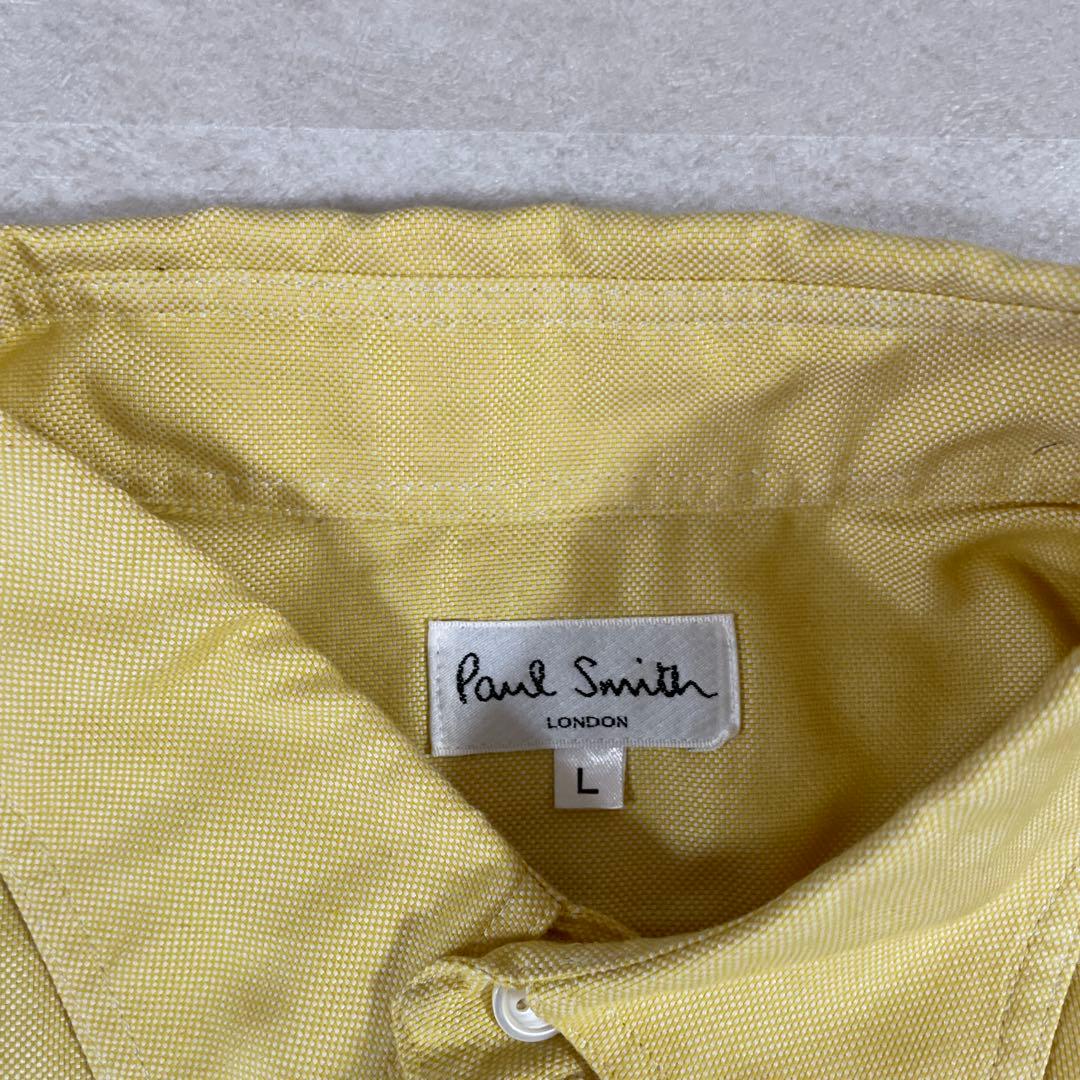 古着 Paul Smith ポールスミス 長袖シャツ サイズL イエロー