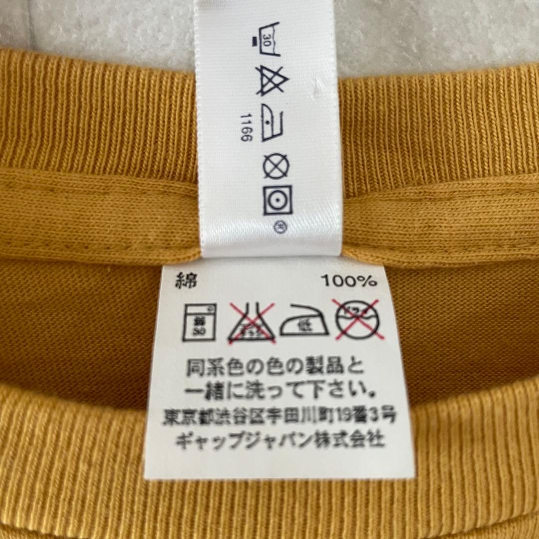 【美品】古着 GAP PROPERTY 半袖Tシャツ XSサイズ マスタード