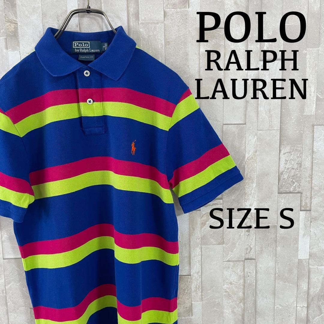 古着 90s POLO RALPH LAUREN ポニー刺繍 半袖ポロシャツ S
