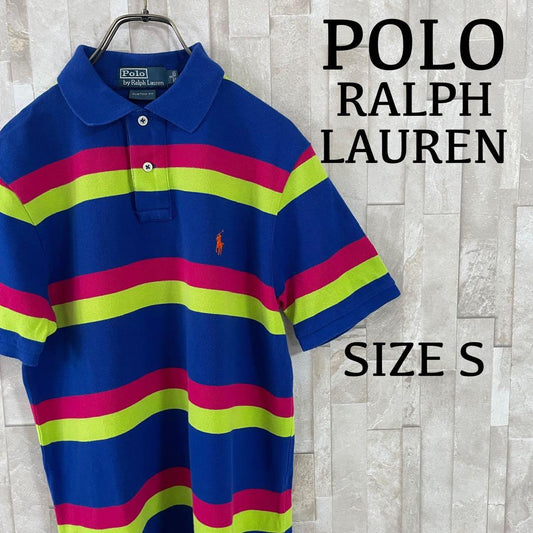 古着 90s POLO RALPH LAUREN ポニー刺繍 半袖ポロシャツ S