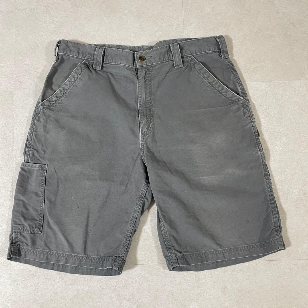 古着 carhartt ハーフパンツ サイズ36 グレー