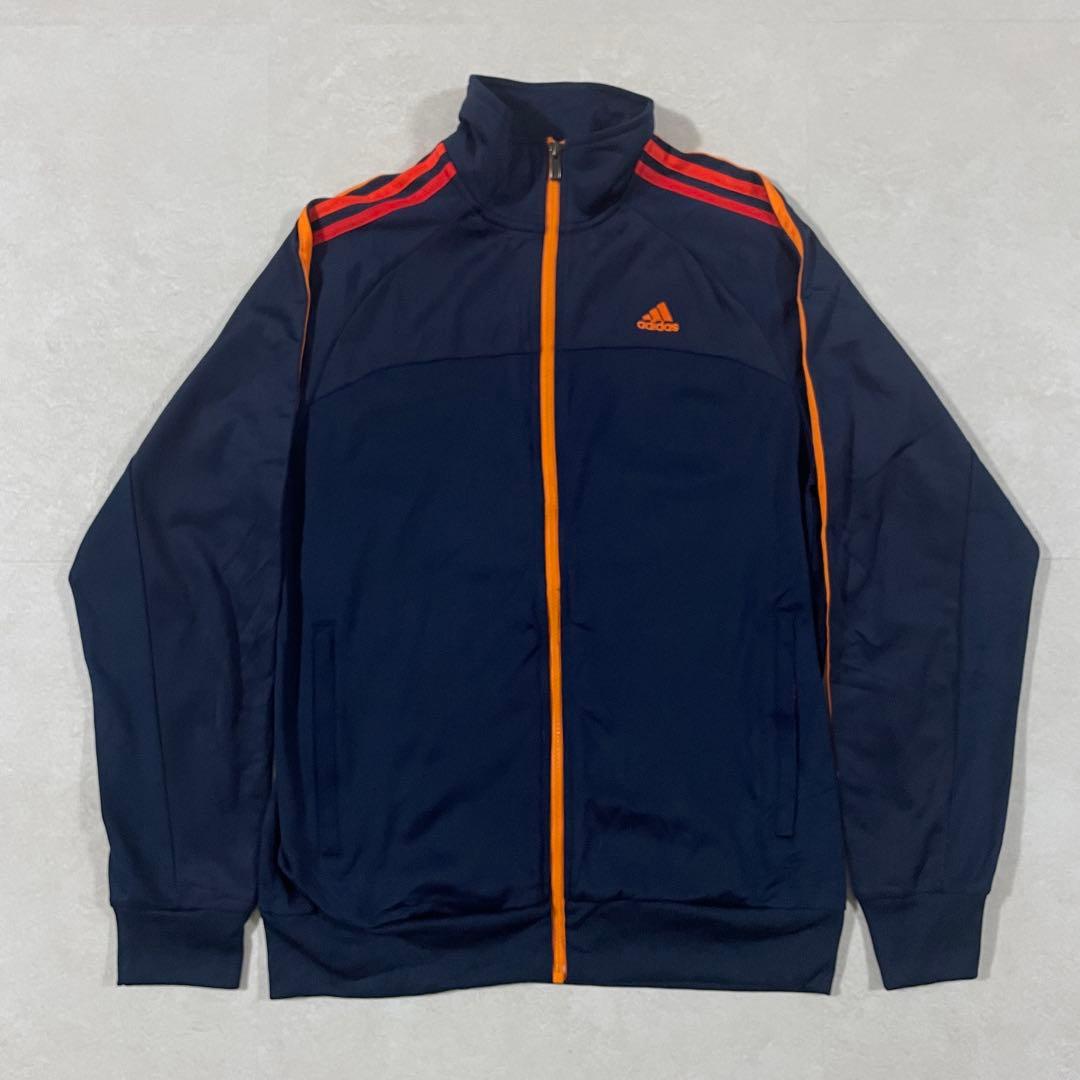【美品】adidas トラックジャケット CLIMALITE ネイビー O