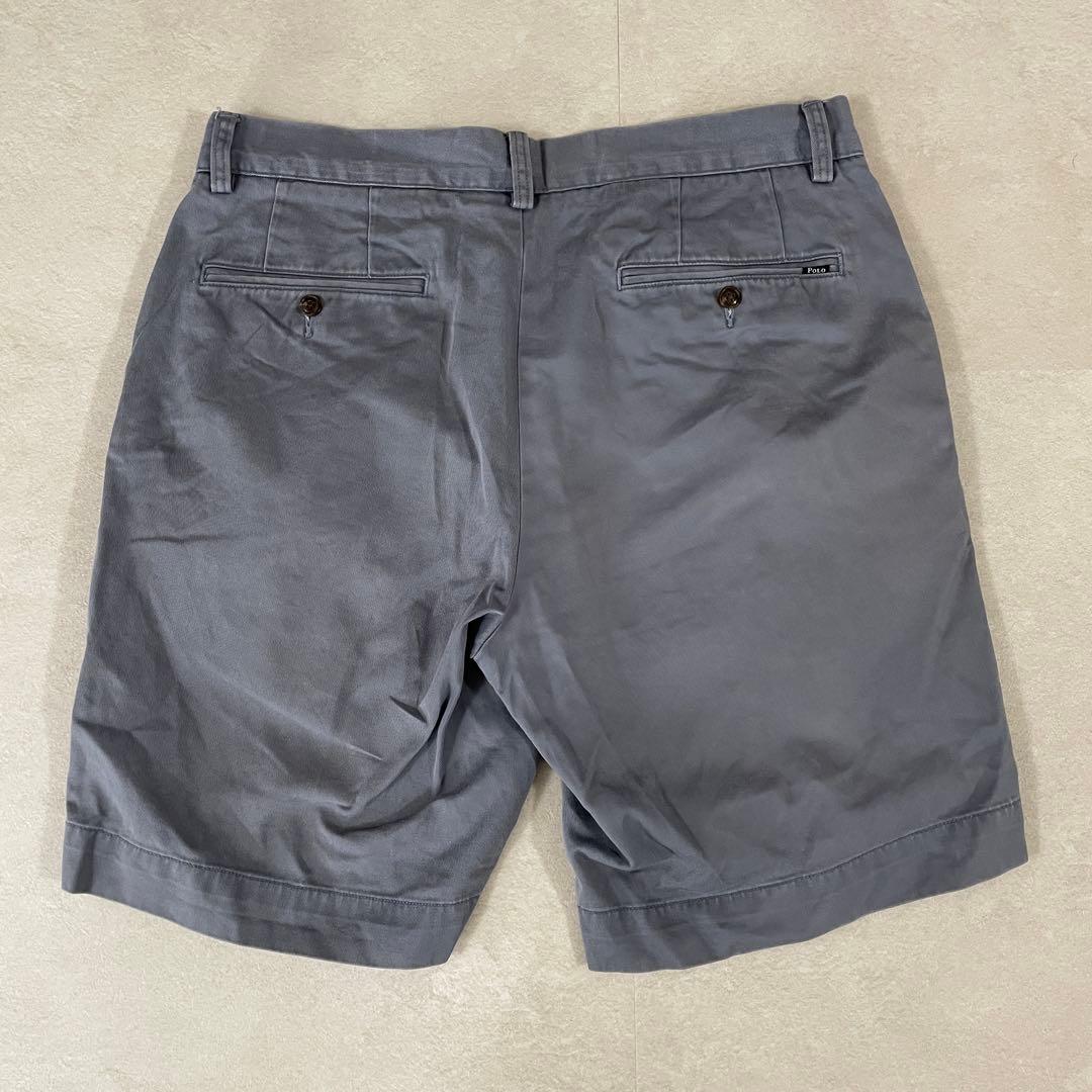 90s POLO RALPH LAUREN ハーフパンツ サイズ33 ブルー