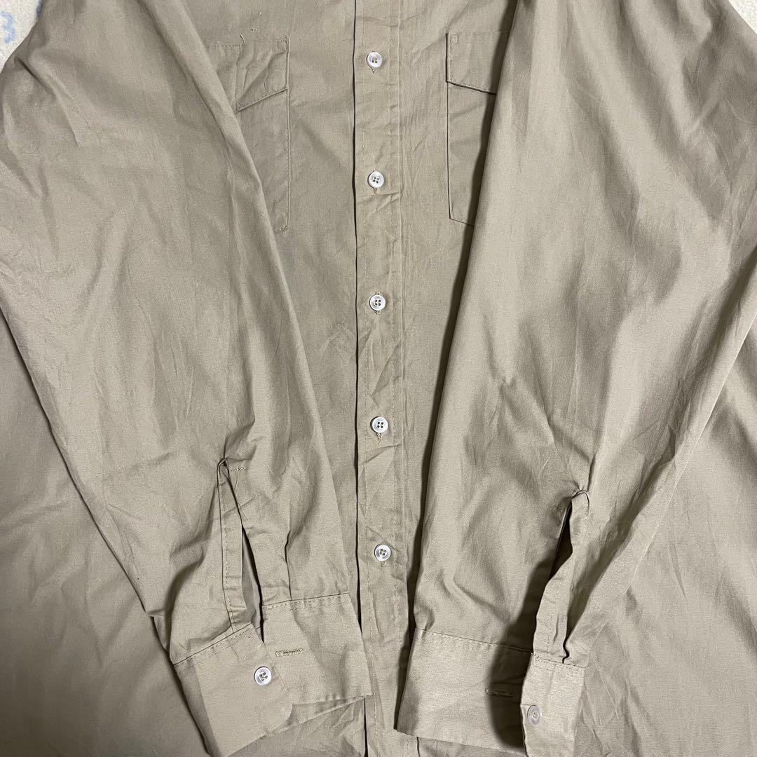 古着 Unitog ユニトグ 長袖ワークシャツ USA製 70年代 ブラウン