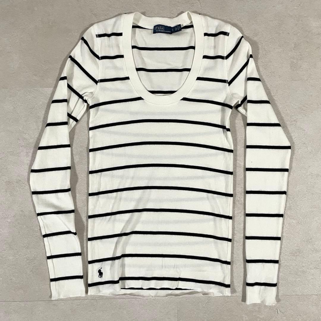 【美品】90s POLO RALPH LAUREN 長袖Tシャツ 裾ポニー刺繍
