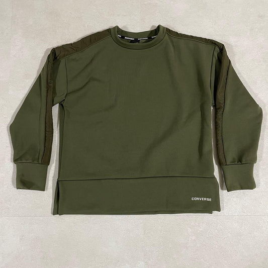 古着 CONVERSE コンバース トレーナー スウェット サイズM カーキ