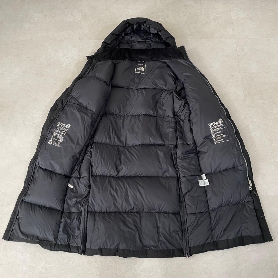 古着 THE NORTH FACE ロングダウンジャケット DRYVENT 黒