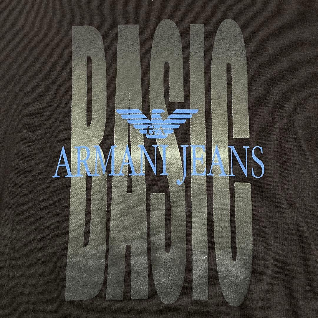 古着ARMANI JEANS 半袖Tシャツ サイズ8 ブラック