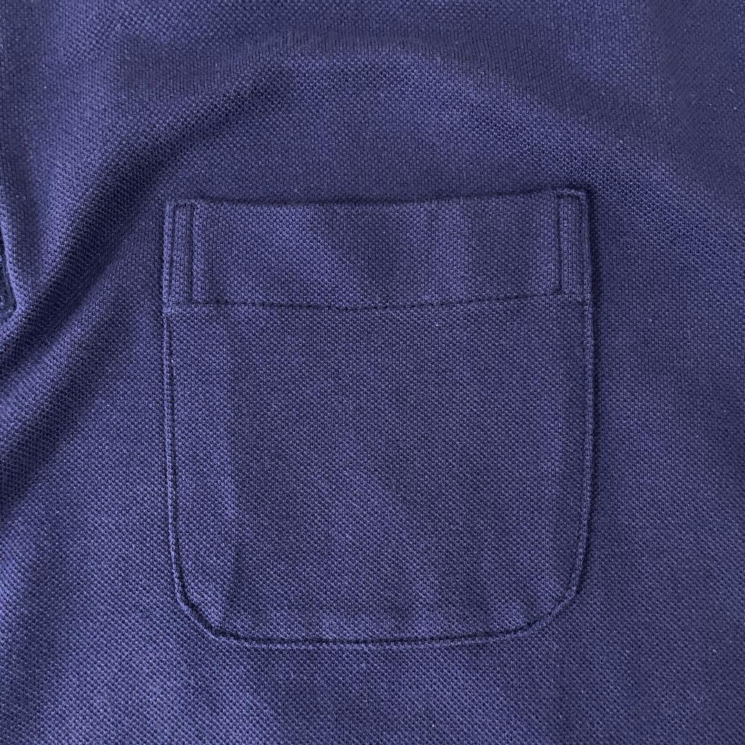 古着 Paul Smith 長袖ポロシャツ ネイビー
