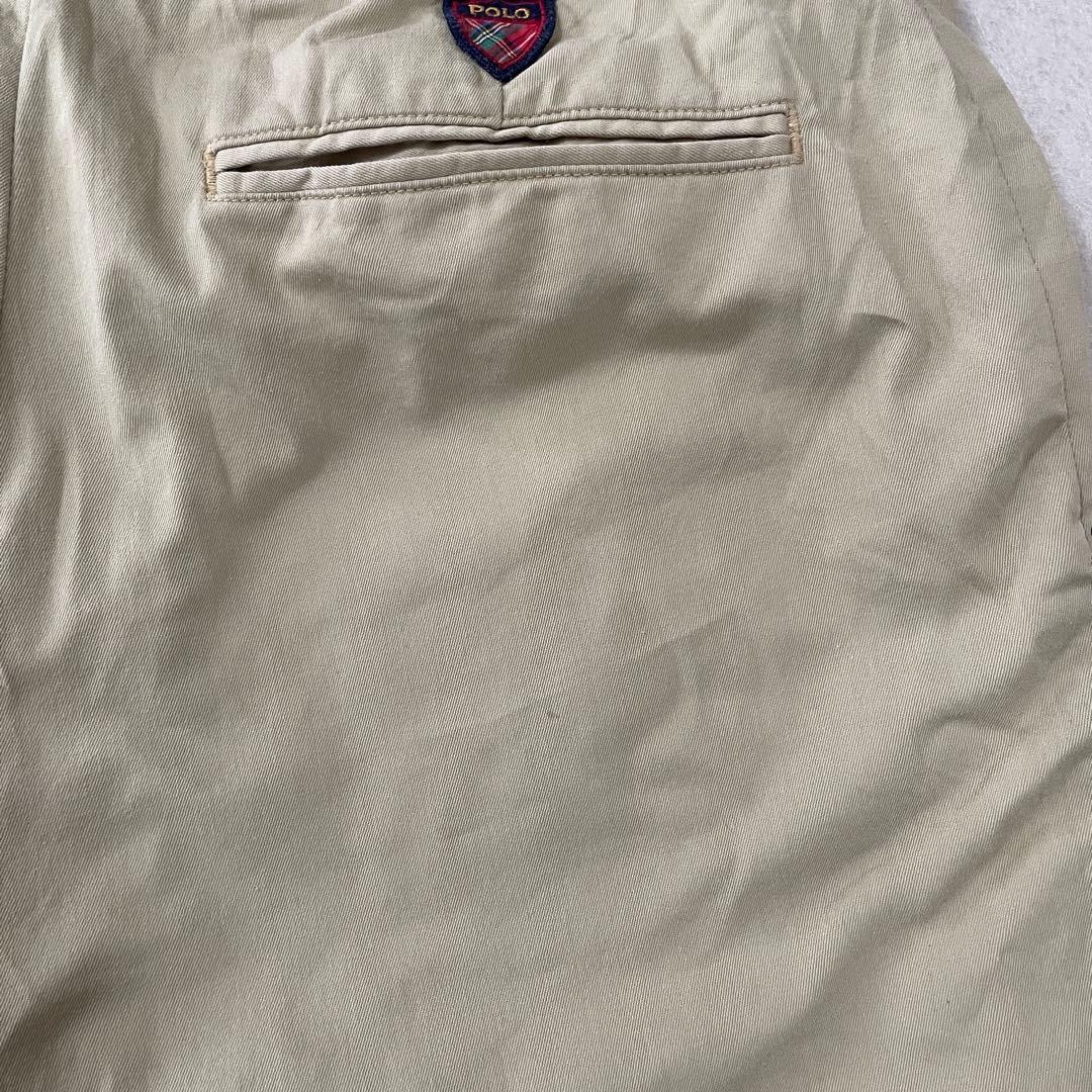 古着 POLO RALPH LAUREN ハーフパンツ サイズ28 ベージュ