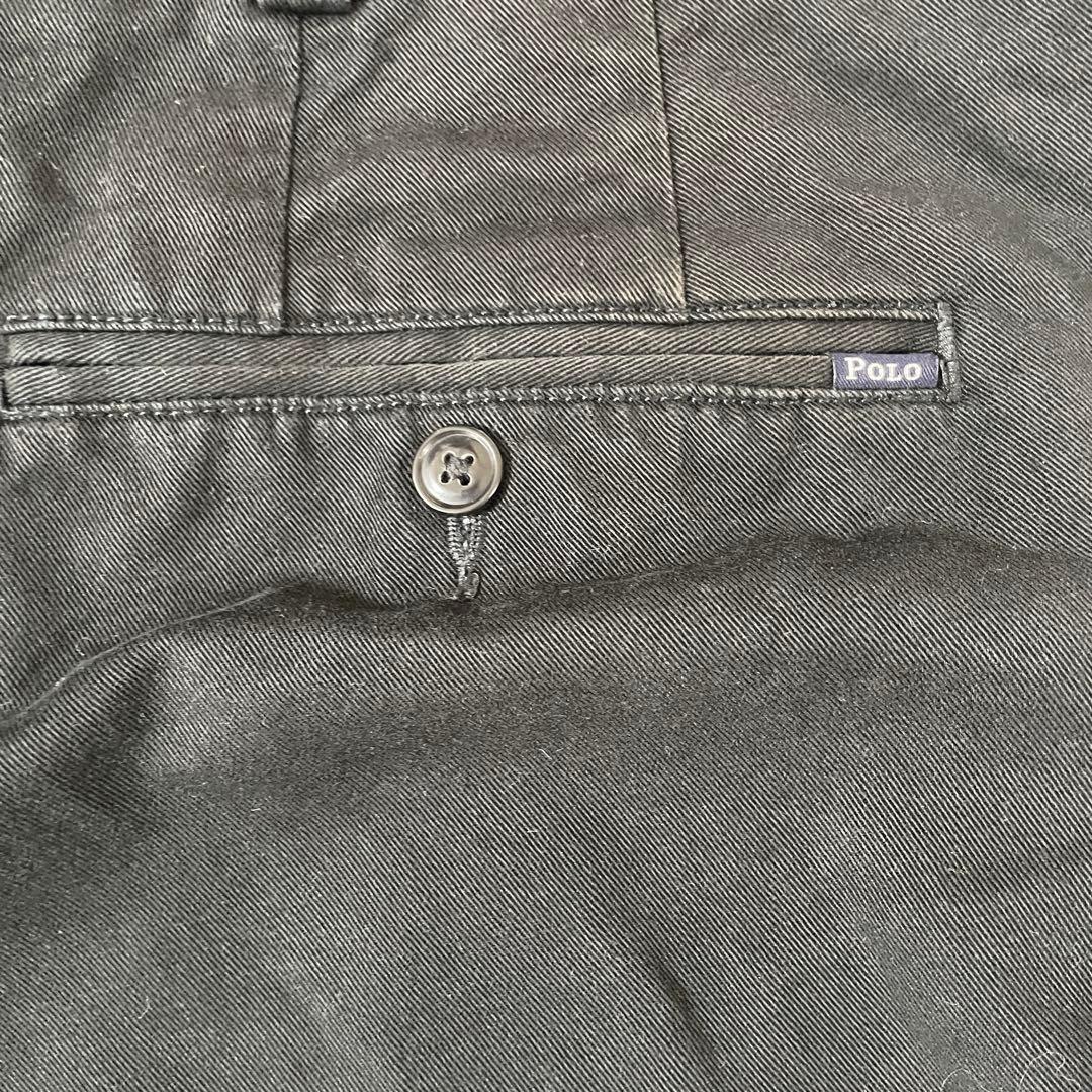 90s POLO RALPH LAUREN ハーフパンツ サイズ38 ブラック