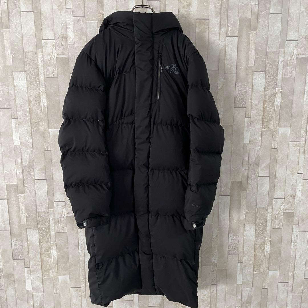 古着 THE NORTH FACE ロングダウンジャケット DRYVENT 黒