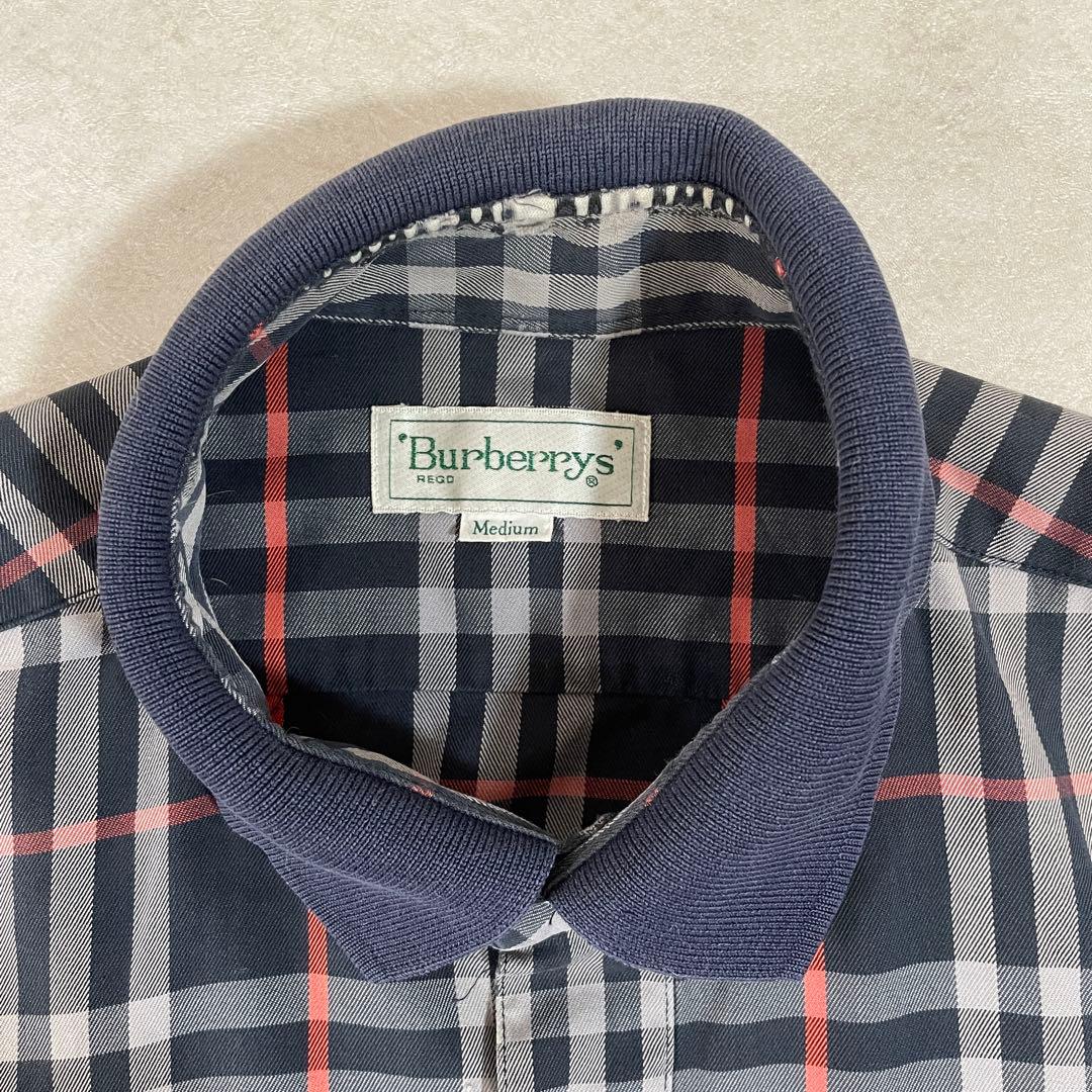 90s BURBERRY バーバリー 長袖シャツ チェック柄 サイズM – OMNISTYLE
