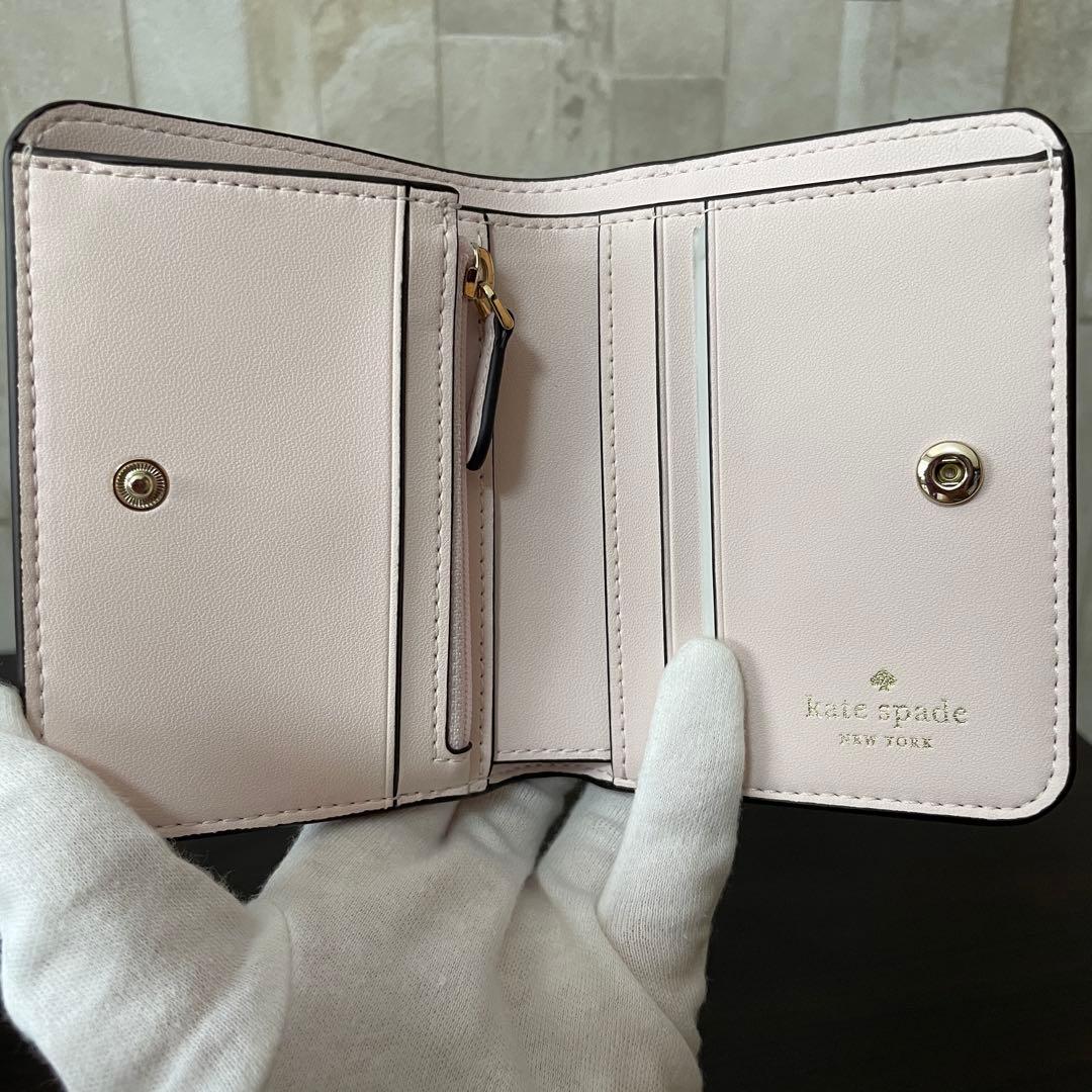最終値下げ！訳あり新品 kate spade 二つ折り財布 ピンク