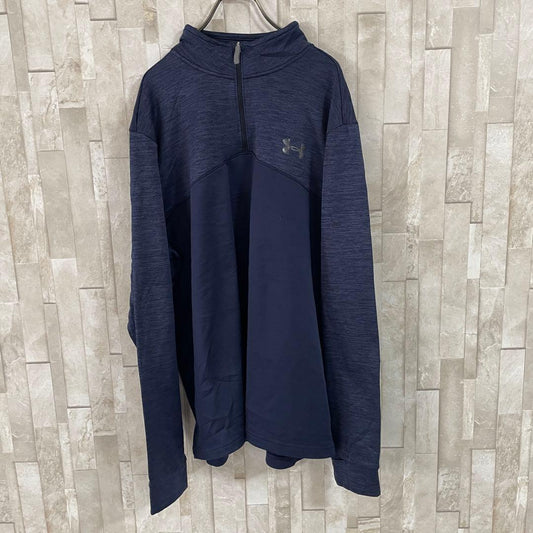 古着 UNDER ARMOUR アンダーアーマー ハーフジップ ジャケット 紺