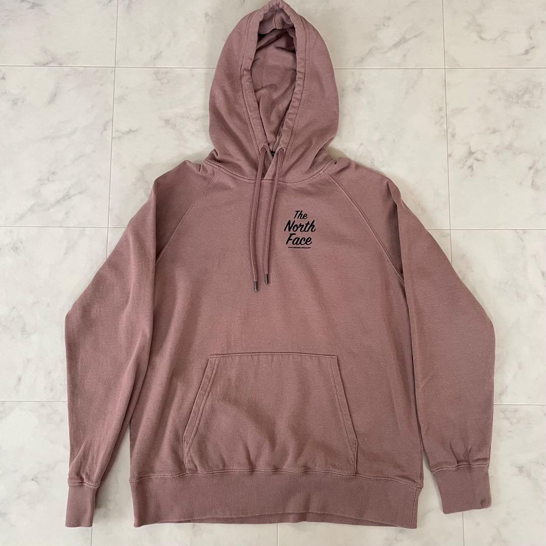 【美品】USA古着THE NORTH FACE 長袖パーカー M スモークピンク