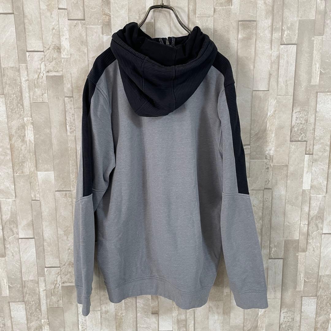 古着 UNDER ARMOUR ハーフジップ プルオーバー パーカー L