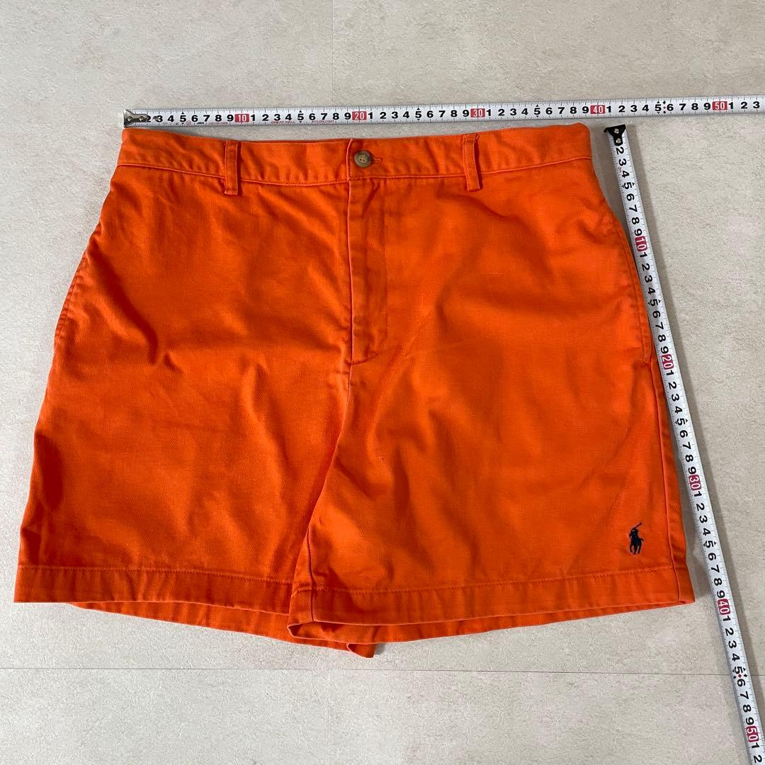 90s RALPH LAUREN SPORTハーフパンツ サイズ10 オレンジ