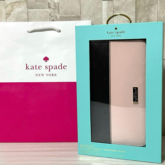 訳あり新品 kate spade 長財布 スマホケース 箱付