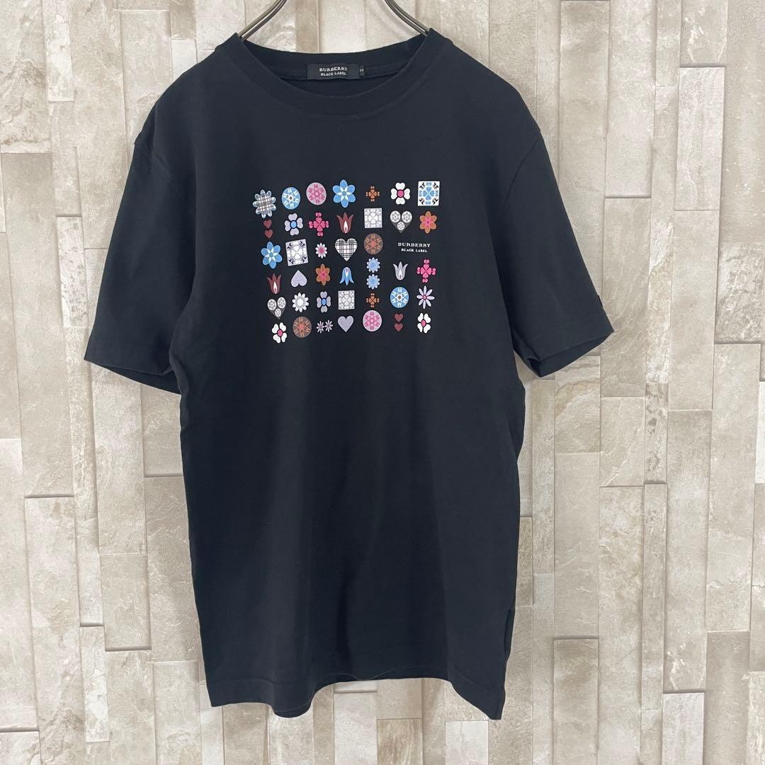 【美品】BURBERRY BLACK LABELT半袖Tシャツ 2 ブラック