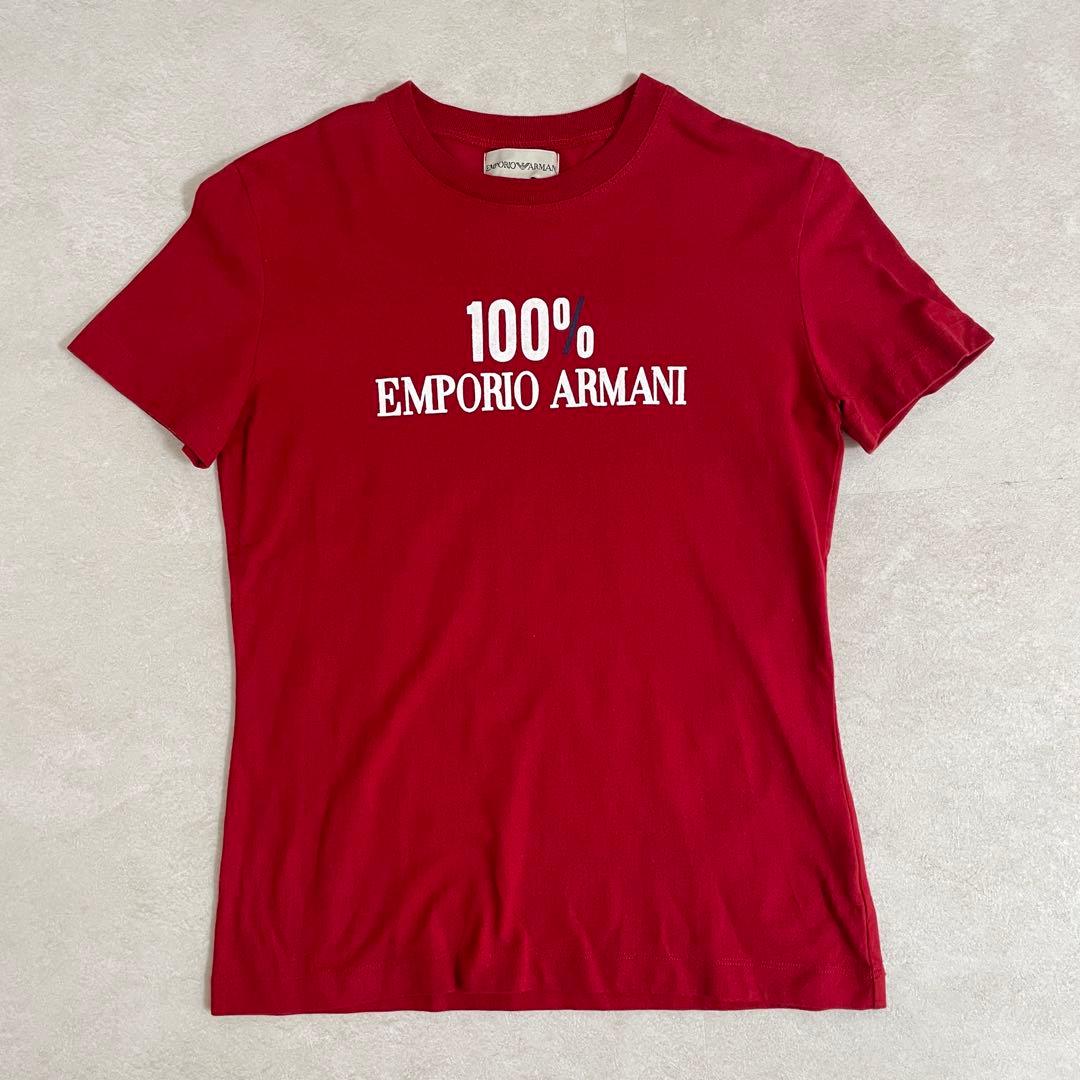 古着EMPORIO ARMANI Tシャツ サイズM レッド