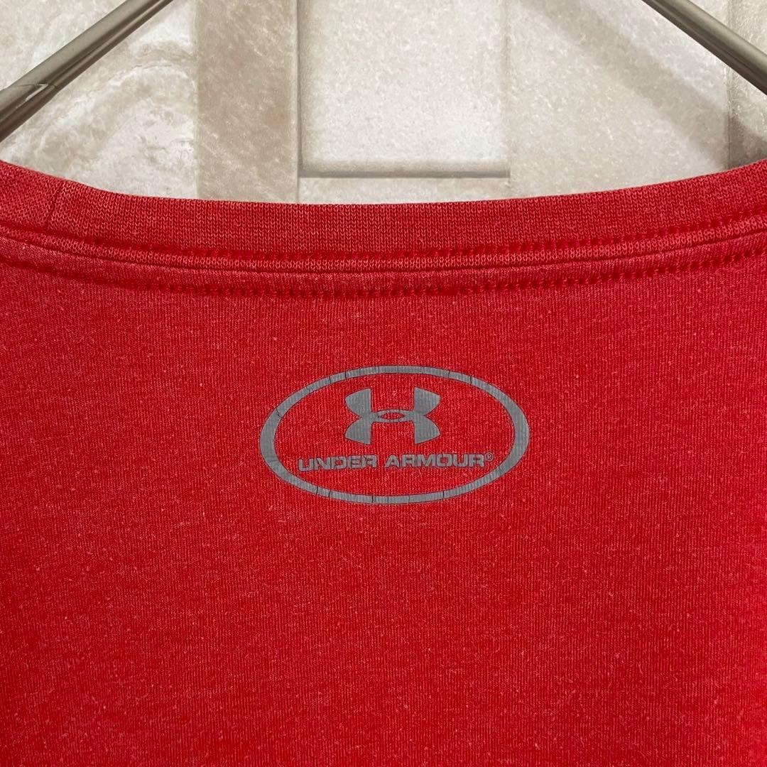 最終値下げ USA古着 UNDER ARMOUR 半袖Tシャツ Lサイズ レッド