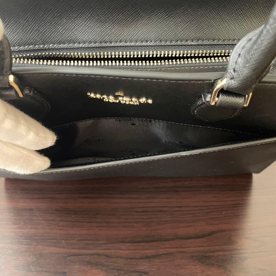 訳あり新品 kate spade ハンドバッグ 2way 黒