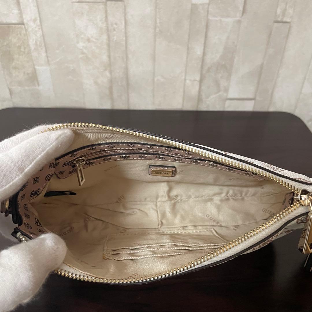 訳あり新品 GUESS ショルダーバッグ ダブルポーチ 2way