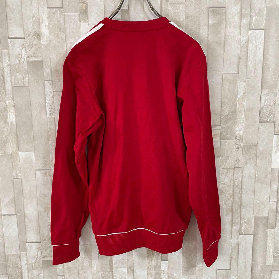 【美品】adidas カレッジ ウォームアップウェア S レッド