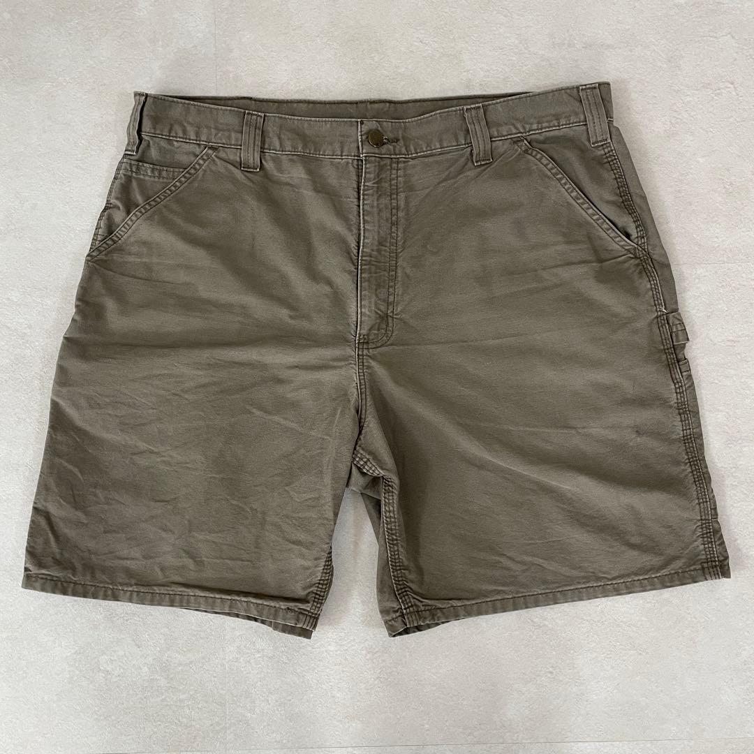 古着 carhartt ハーフパンツ サイズ38 カーキ