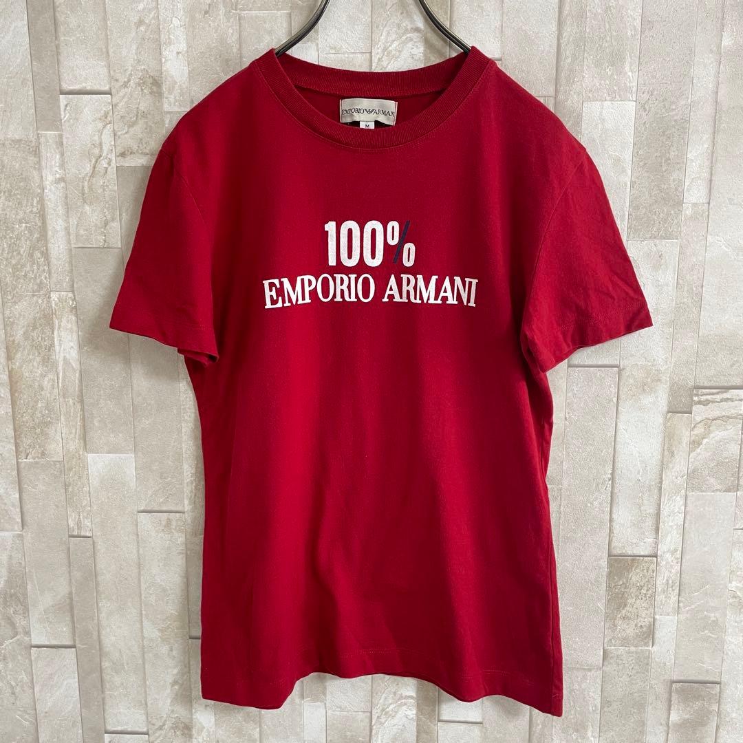 古着EMPORIO ARMANI Tシャツ サイズM レッド