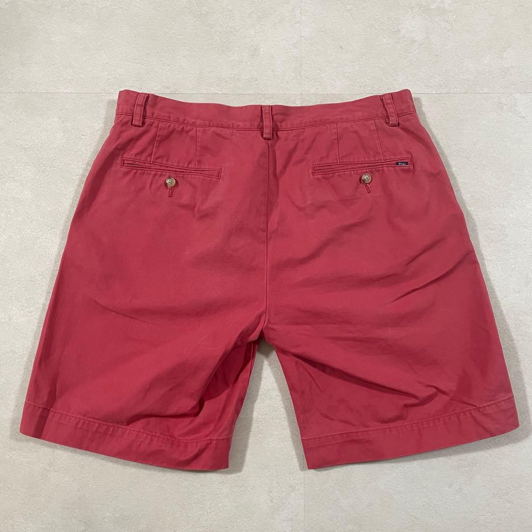 古着 POLO RALPH LAUREN ハーフパンツ サイズ33 ピンク