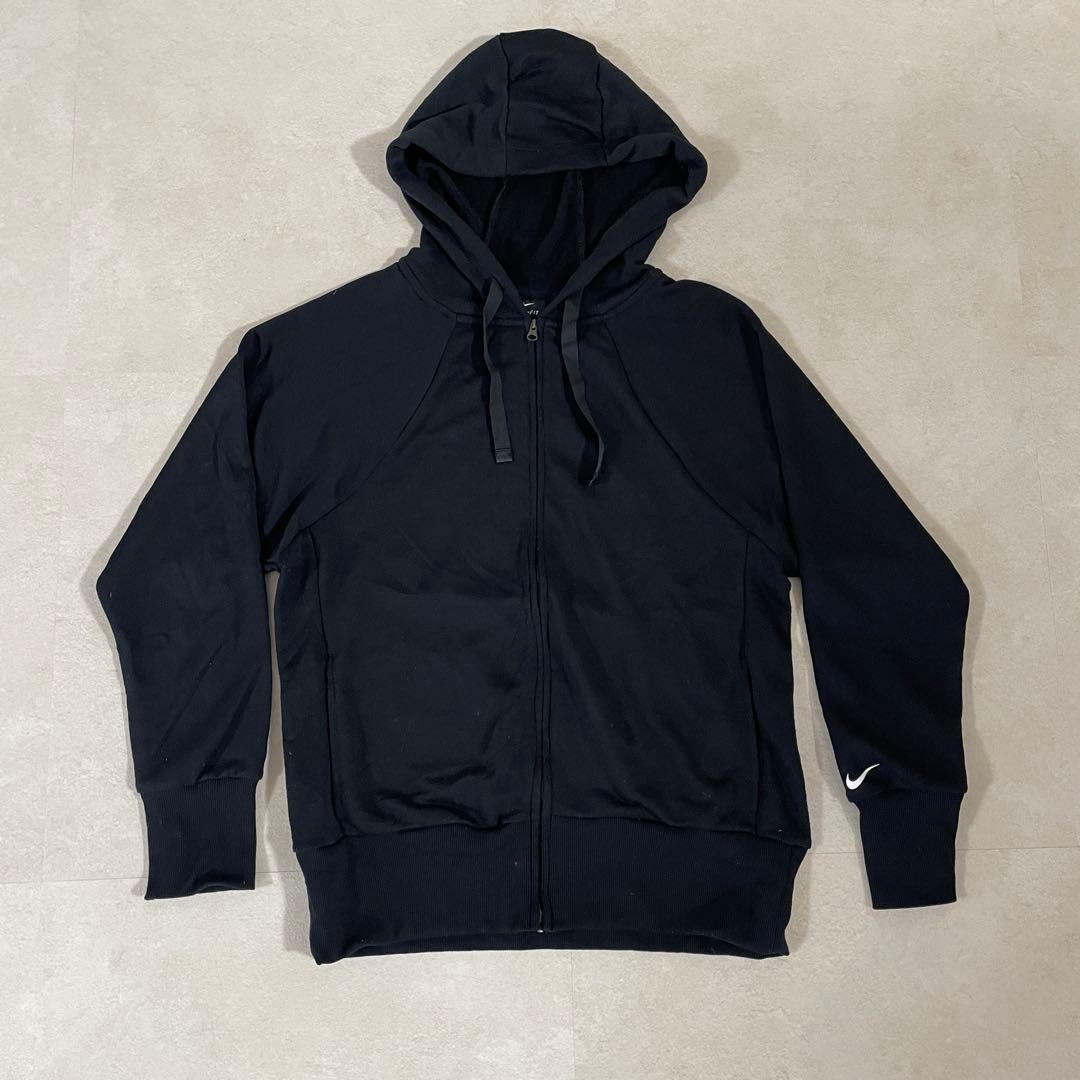 【美品】NIKE ジップアップパーカー DRY-FIT サイズXS ブラック