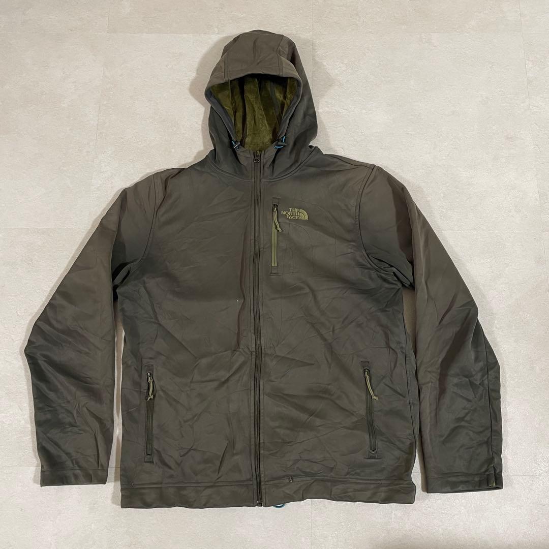古着 THE NORTH FACE ソフトシェルジャケット サイズL ブラウン
