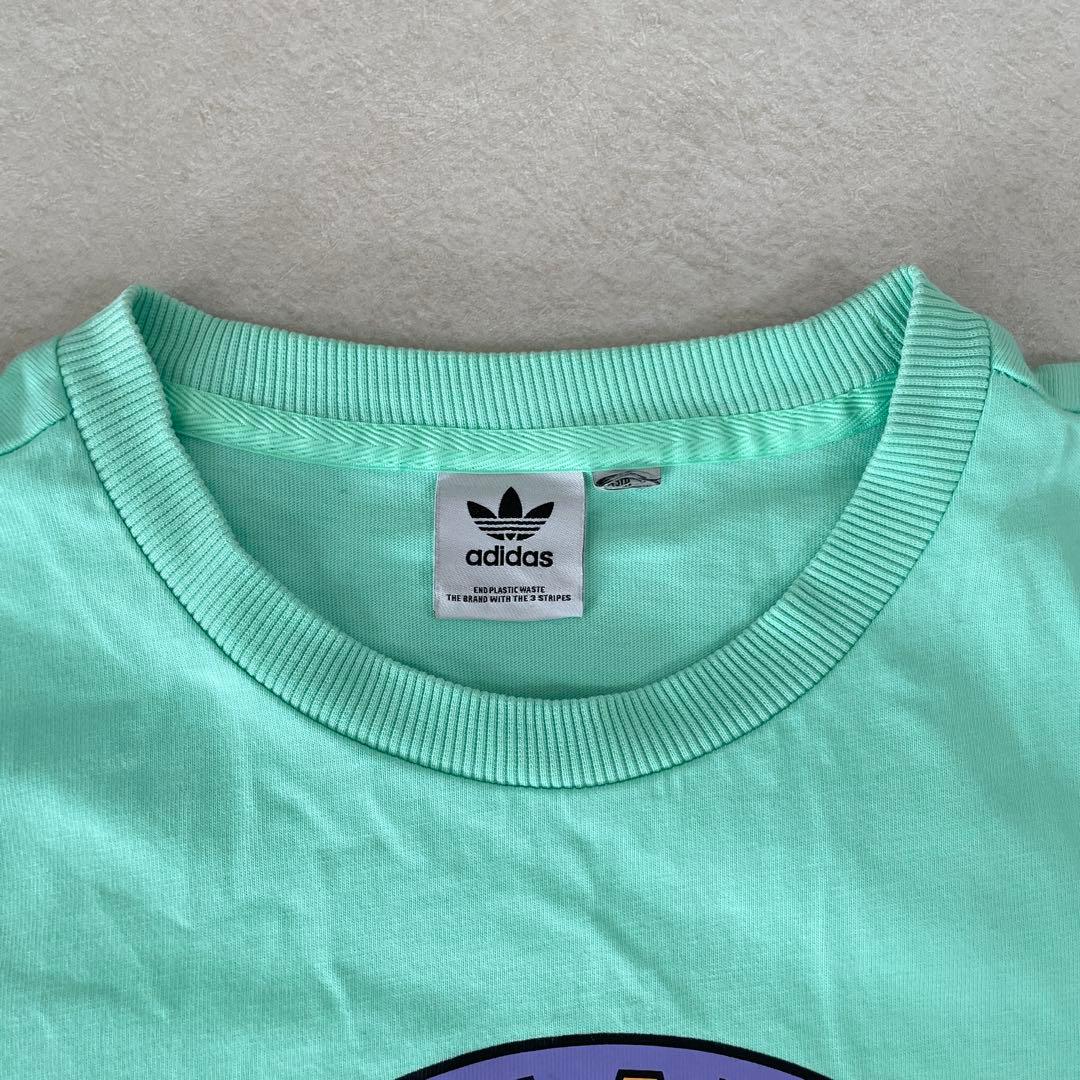 古着 adidas Originals 半袖Tシャツ トレフォイルロゴプリント