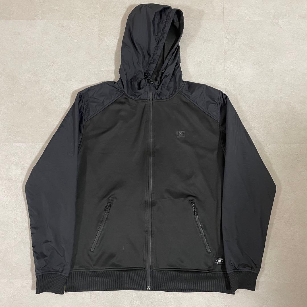 古着 DC Shoes トラックジャケット ジップアップ XL ブラック