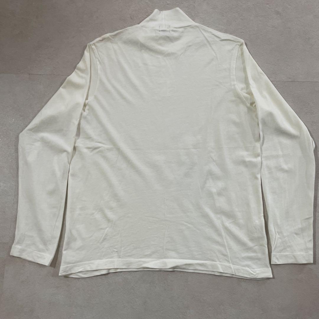 【美品】CALVIN KLEIN 長袖Tシャツ ハイネック M アイボリー