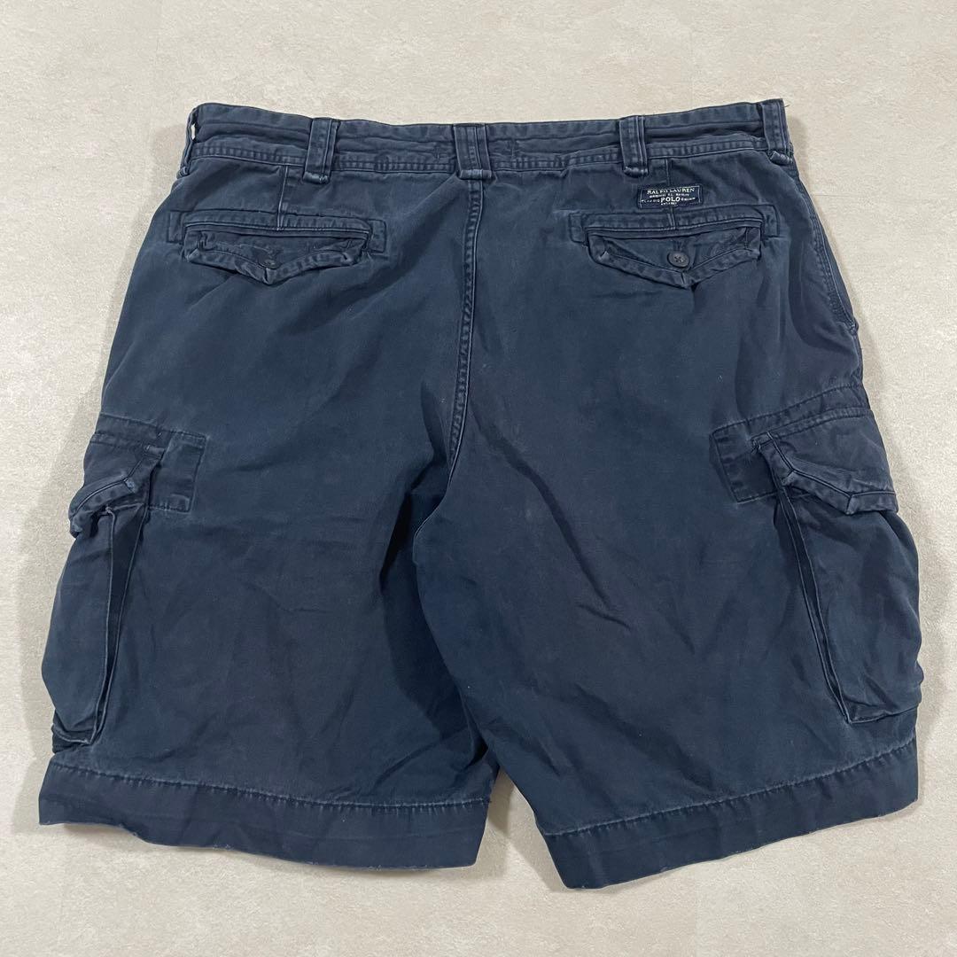 90s POLO RALPH LAUREN ハーフパンツ ネイビー サイズ40